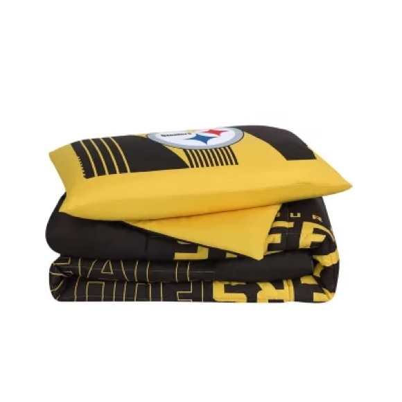 Pittsburgh Steelers NFL Bed-In-A-Bag Comforter and Sheet Set - Picture 3 of 8